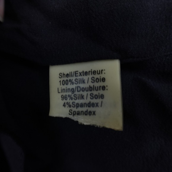 Alice + Olivia Blouse Top Womens XL Silk Black Cinch Waist Dolman Sleeves - Picture 5 of 7